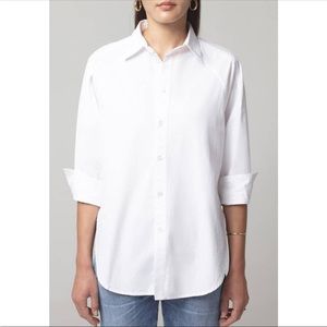Citizens of Humanity Top Sybil Shirt Button-Down in White Size S